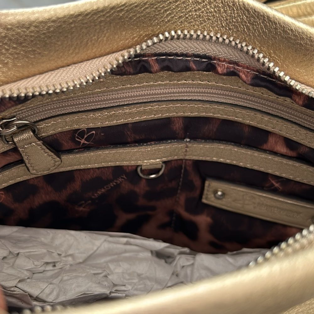 B. Makowsky Gold Handbag - Picture 9 of 10